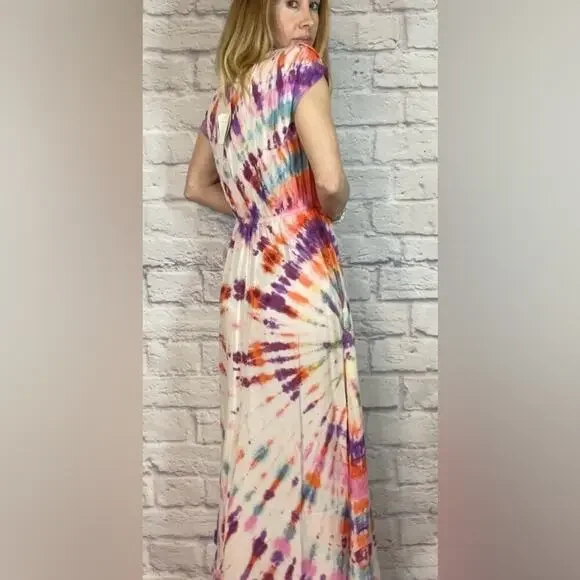 NWT Sand & Spirit tie dye maxi dress - Picture 2 of 7